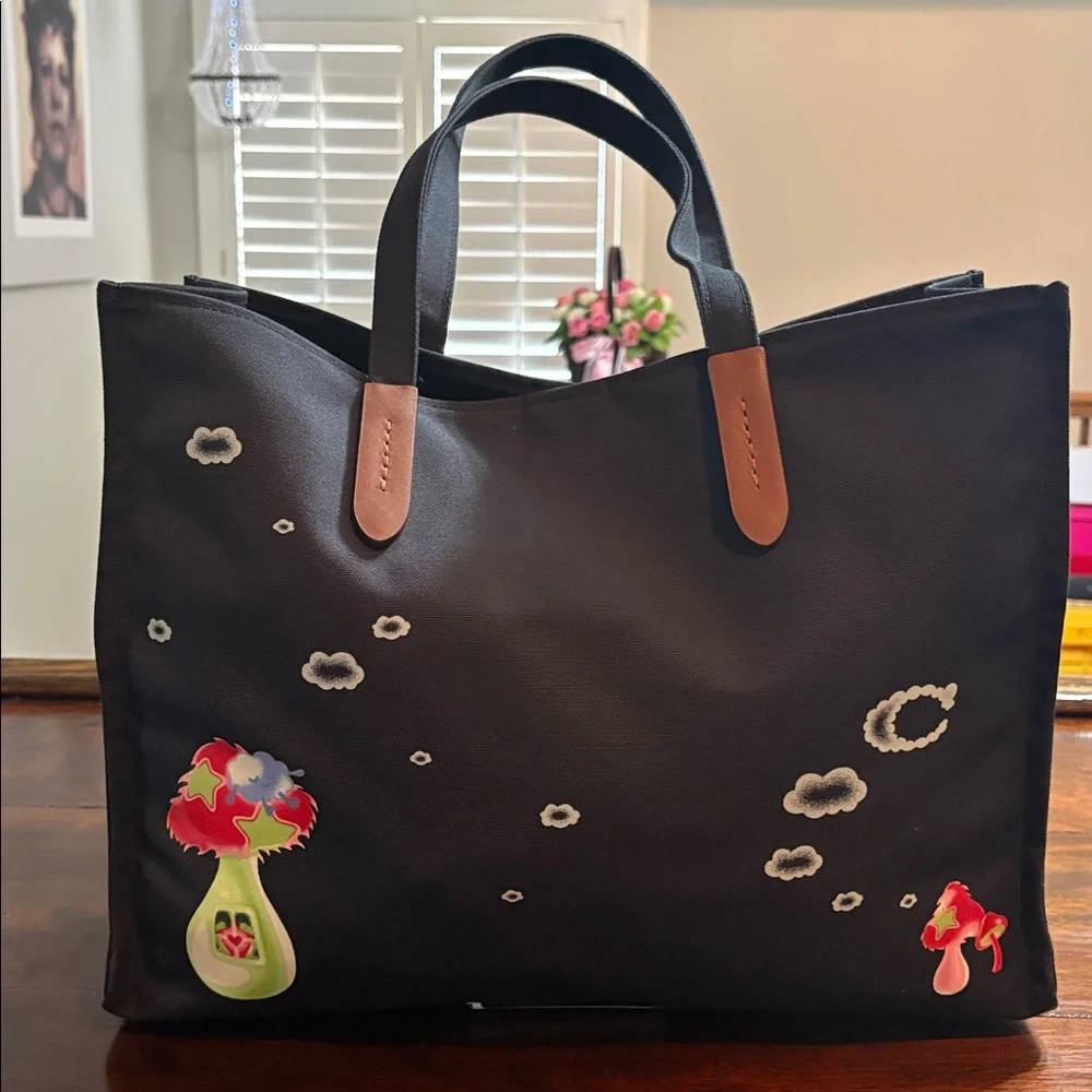 COACH Coachtopia Mushroom Design Tote Bag - Picture 3 of 14